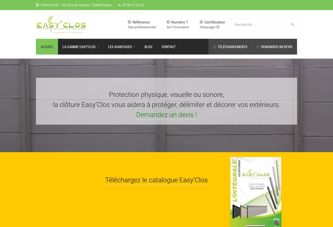 Lancement du site web Easyclos.fr